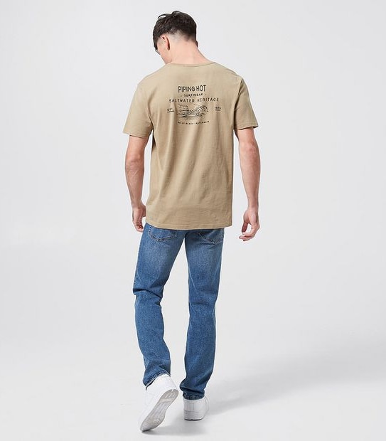 Piping Hot Saltwater T-Shirt - Oatmeal