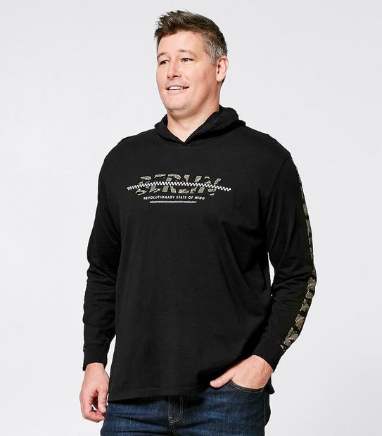Mr Big Hooded Berlin Camo Top