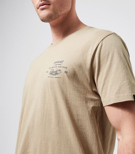 Piping Hot Saltwater T-Shirt - Oatmeal