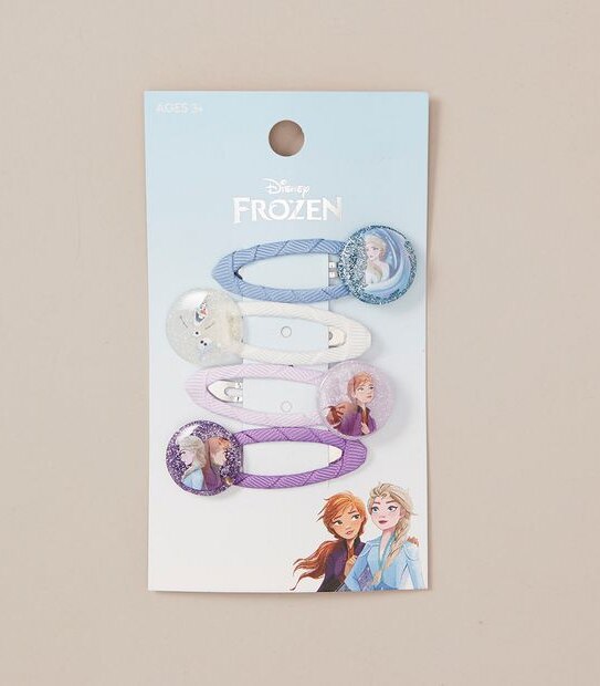 4 Pack Disney Frozen Licensed Hair Clips 