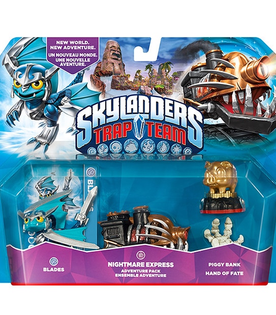 Skylanders Team Trap Action Pack - Blades + Nightmare Express + Piggy Bank + Hand Of Fate