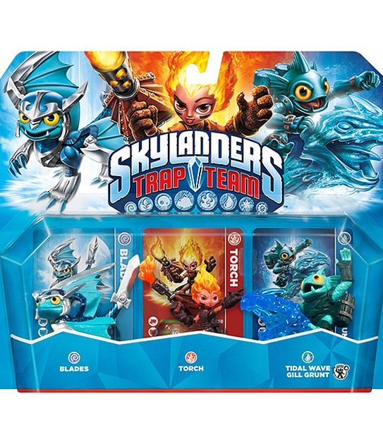 Skylanders Trap Team Triple Pack - Blades + Torch + Tidal Wave Gill Grunt