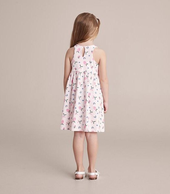 SE250881_03 SL DRESS AOP RAINBOW & FRUIT PINK
