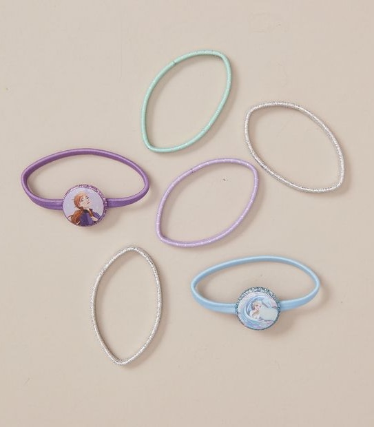 6 Pack Disney Frozen 2 Licensed Hair Ties