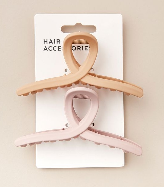 2 Pack Loop Claw Hair Clips