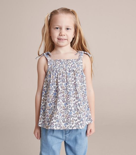 Linen Blend Shirred Tank Target Australia