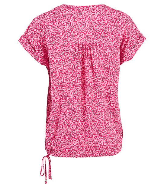 Short Sleeve Print Top - Cherries Floral 4 of 5