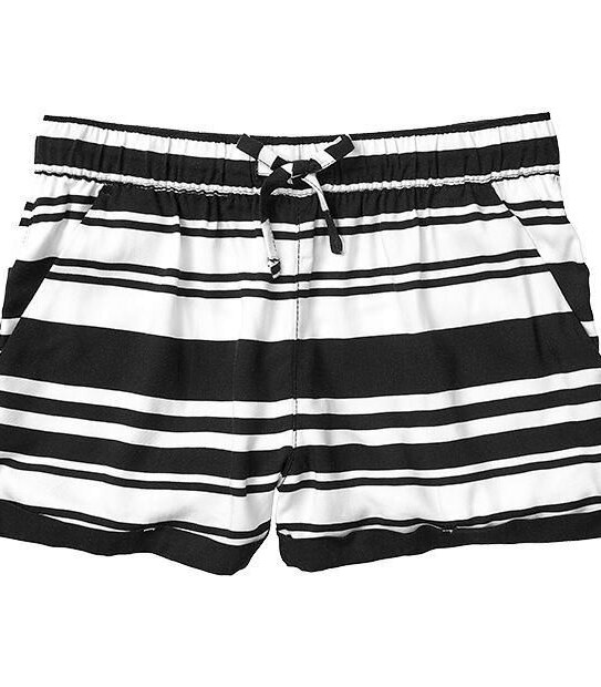 Stripe Turn Up Cuff Shorts