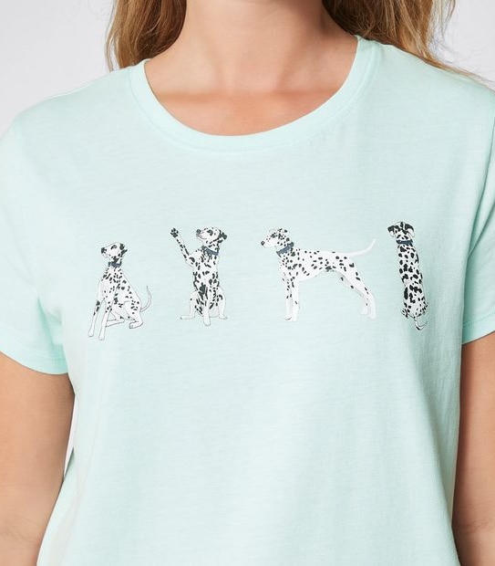 Dalmatian Printed Sleep T-Shirt