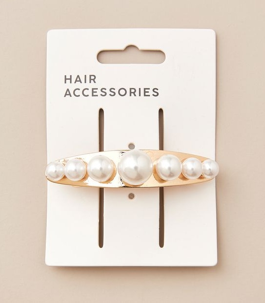 Pearl Barrette Hair Clip