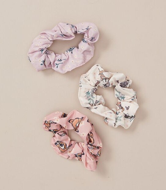 3 Pack Disney Bambi Licensed Scrunchies 