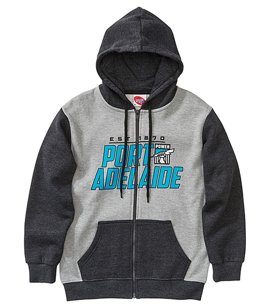 AFL Port Adelaide Power Youth Zip Through Hoodie
