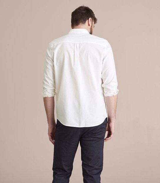 Garment Dye Long Sleeve Casual Shirt
