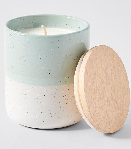 Dipped Speckle Glaze Candle