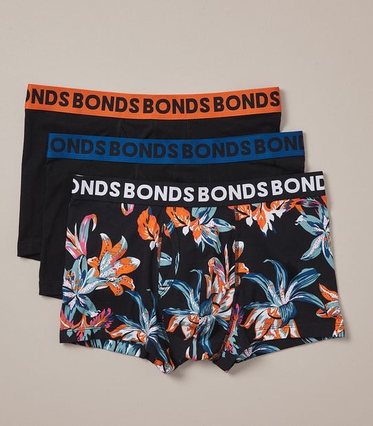 Bonds 3 Pack of Everyday Trunks