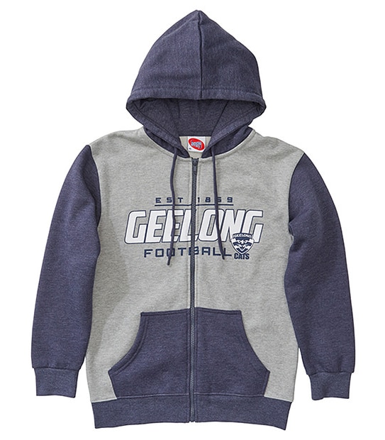 AFL Geelong Cats Youth Zip Through Hoodie