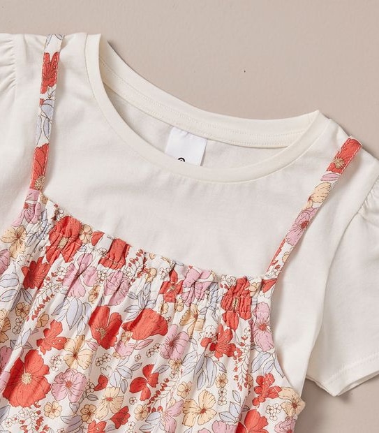 SE249889_04 SS T & LINEN BLND DRSS AOP RED FLORAL