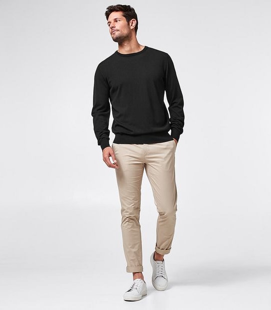 Preview Merino Wool Crew Neck Knit Jumper