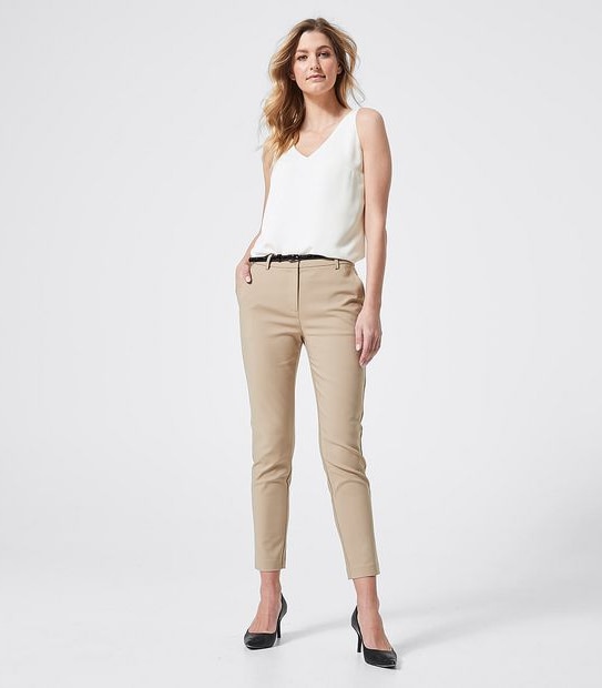 Preview Mia Belted Ankle Slin Pants