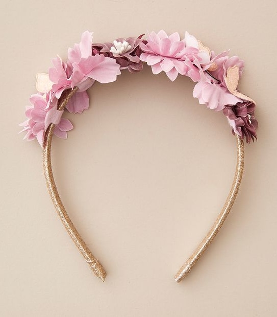 Flower & Butterfly Headband