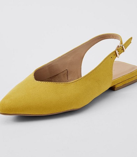 Fairfield Sling Back Dress Flats - Yellow