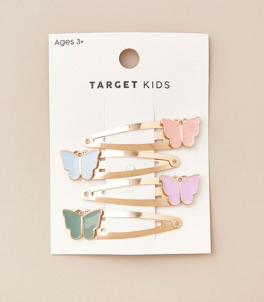 4 Pack Butterfly Hair Clips