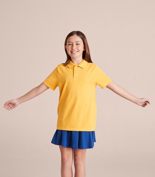 Short Sleeve School Polos