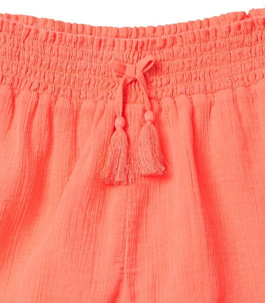 Overdyed Neon Cheesecloth Shorts