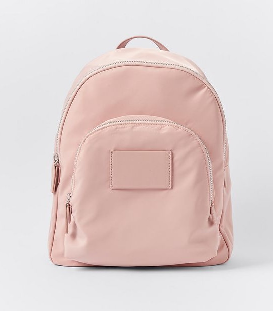 Double Zip Backpack - Blush Pink