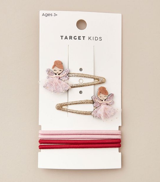 6 Pack Ballerina Hair Clips and Hair Ties