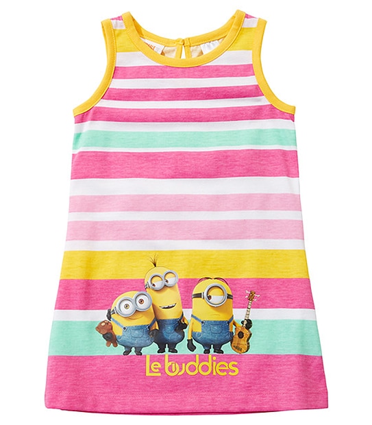 Minions Sleeveless Print Dress