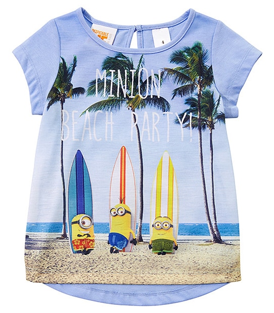 Minions Short Sleeve Beach Party T-Shirt