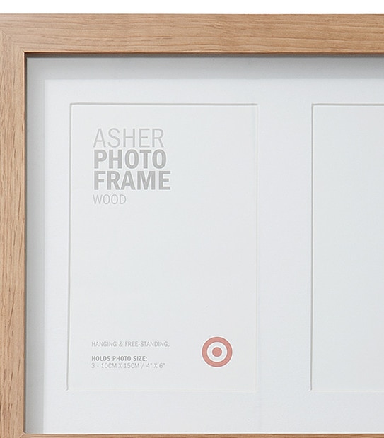 Asher Wooden 3 Window Photo Frame