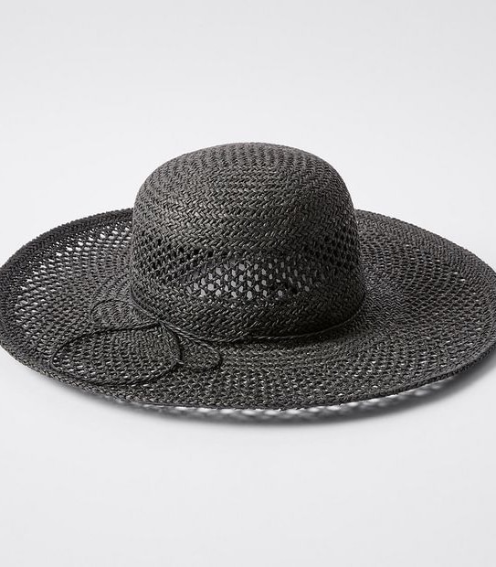 Open Weave Mid Brim Hat - Black