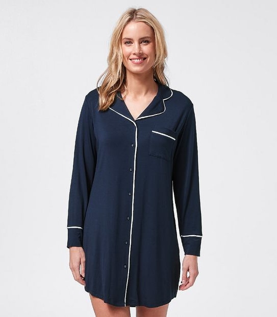 Bamboo Nightshirt - Navy Blue | Target Australia