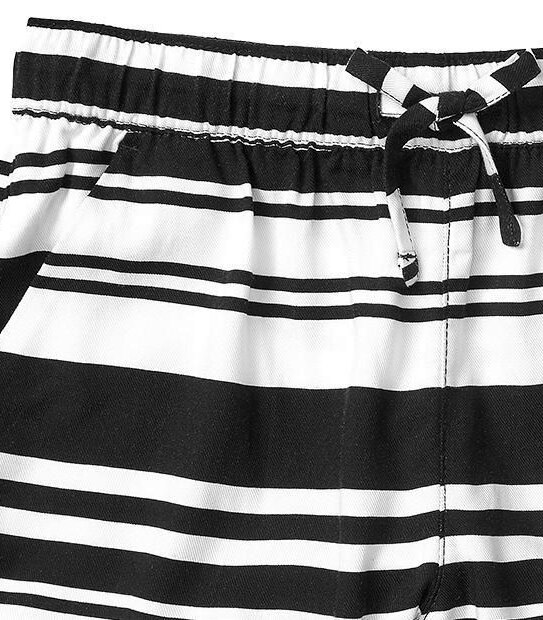Stripe Turn Up Cuff Shorts