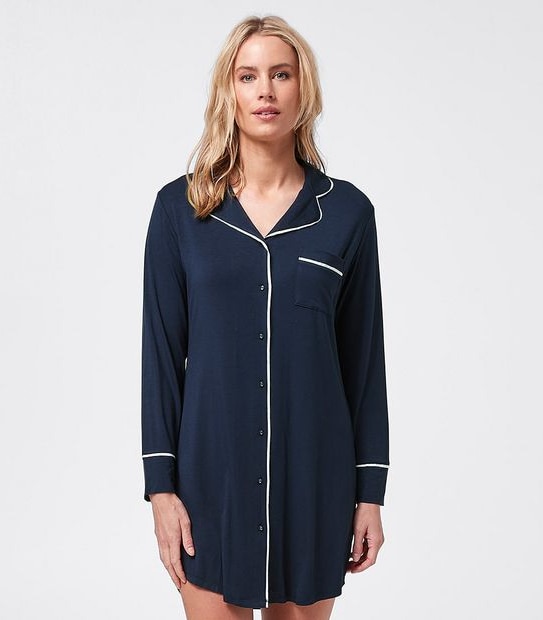 Bamboo Nightshirt - Navy Blue | Target Australia