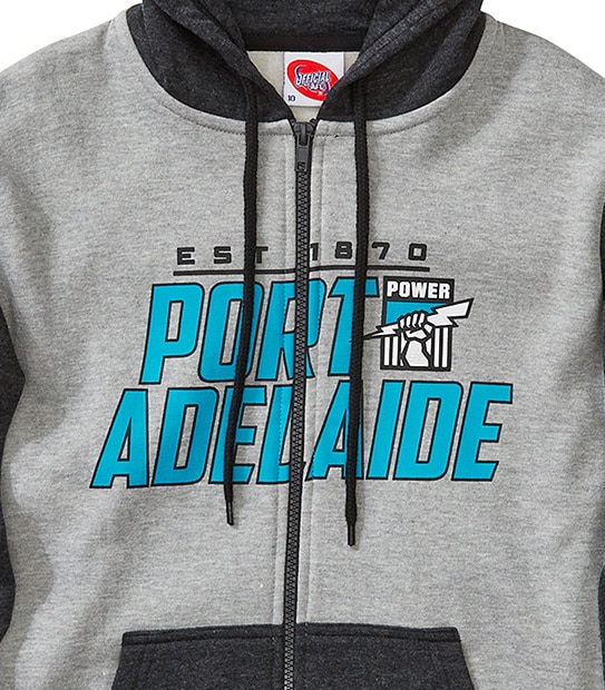 AFL Port Adelaide Power Youth Zip Through Hoodie