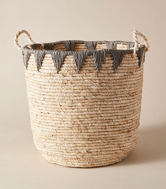 Maize Leaf Decorative Storage Basket - Large