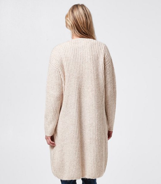 Edge To Edge Coatigan - Oatmeal Marle