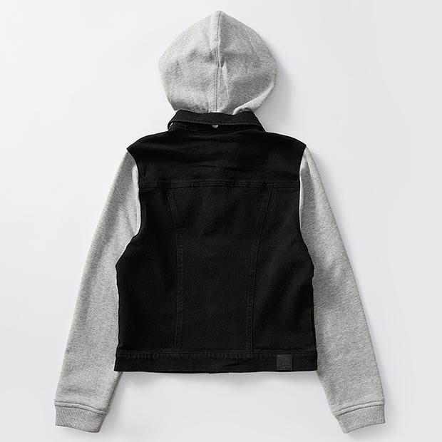Fleece Hooded Denim Jacket Target Australia