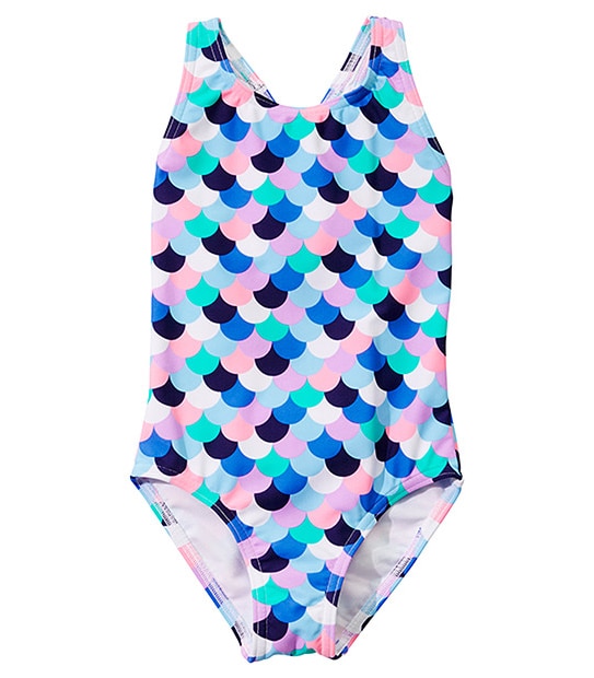 Girls' One Piece Fish Scale Bathers