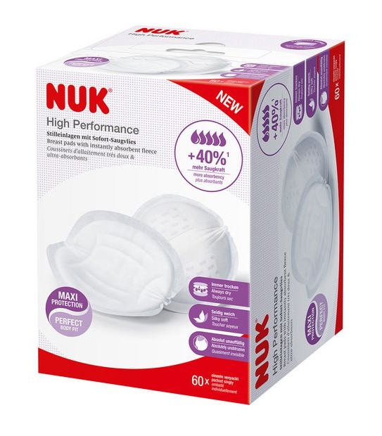 NUK Ultra Dry Comfort Breast Pads - 60 Pack