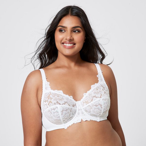 Fuller Figure Embroidered Lace Underwire Bra – Target Australia