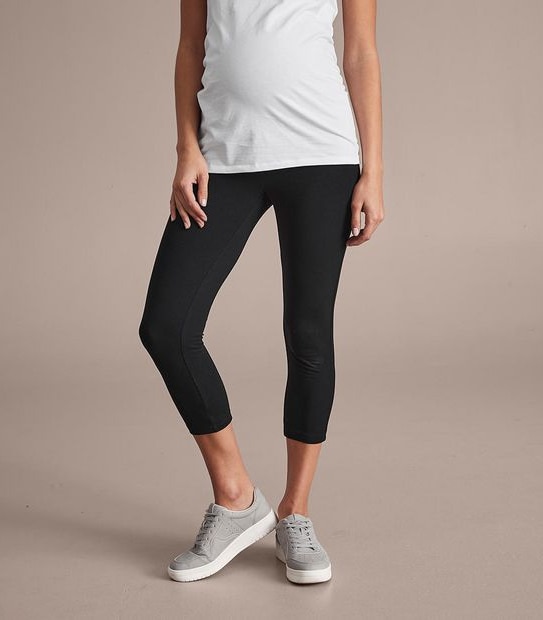 Maternity Organic Cotton 3/4 Length Leggings