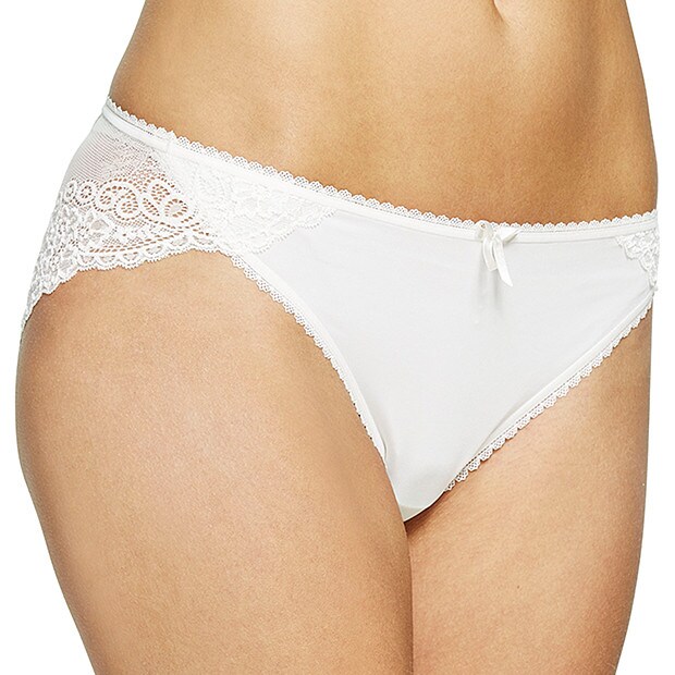 Everyday Lace Bikini Briefs - Snow White Everyday Lace Bikini Briefs - Snow White