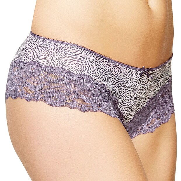 Microfibre Cheeky Cut Bikini Briefs - Misty Lilac Microfibre Cheeky Cut Bikini Briefs - Misty Lilac