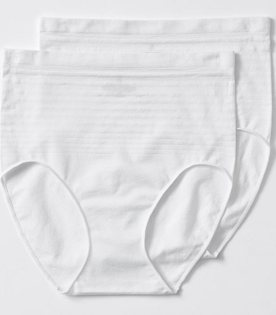 2 Pack Seamfree Full Briefs - White