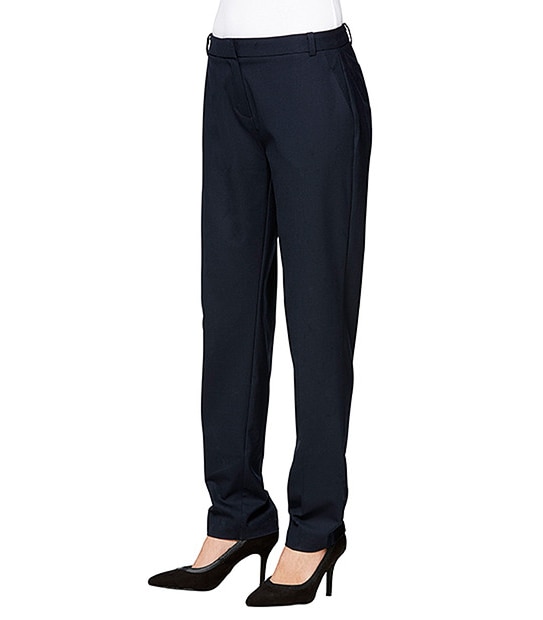 Wool Blend Pants - Navy