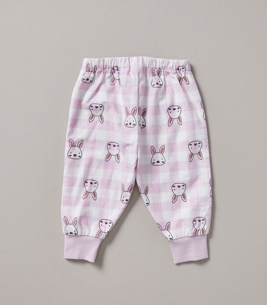 Baby Organic Cotton Bunny Pyjama Set 2 of 6